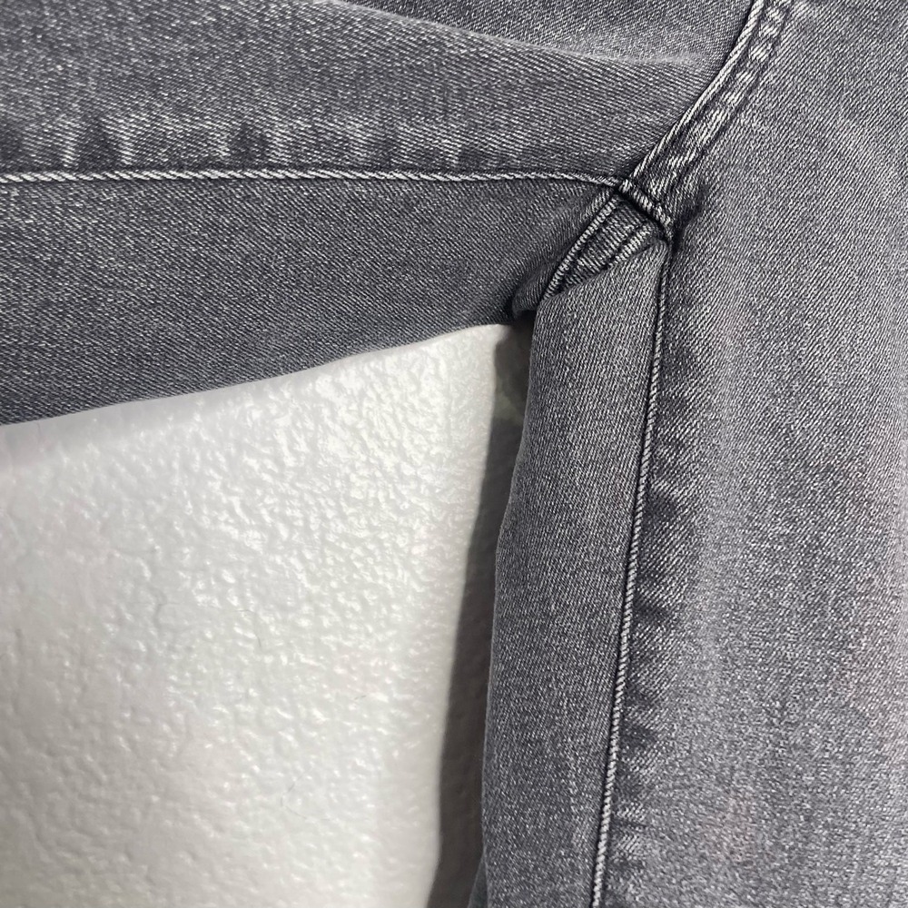 Everlane High-Rise Slim-Straight Ankle Jeans Charcoal Grey Size 25 Ankle - Picture 12 of 14
